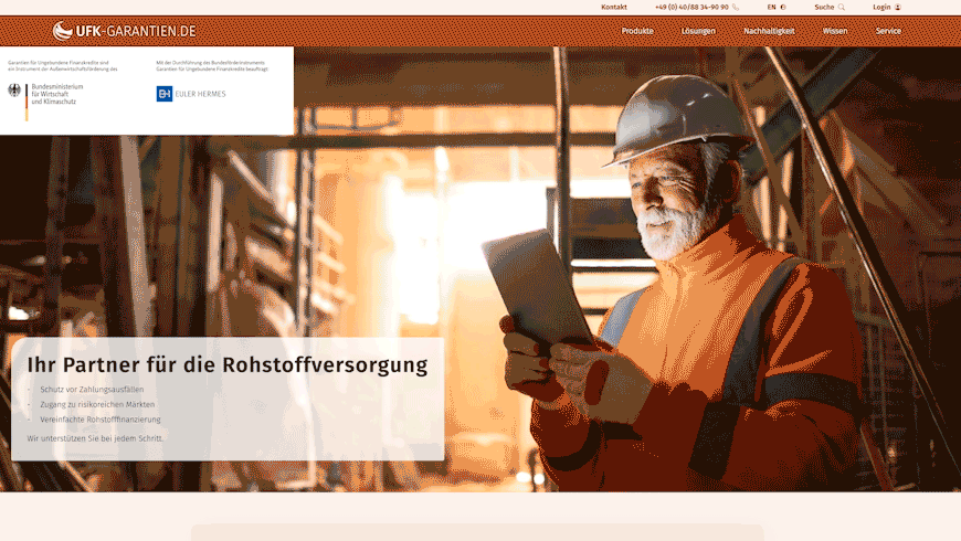 Gif: kurze Sequenz der Startseite Gif: kurze Sequenz der Startseite
